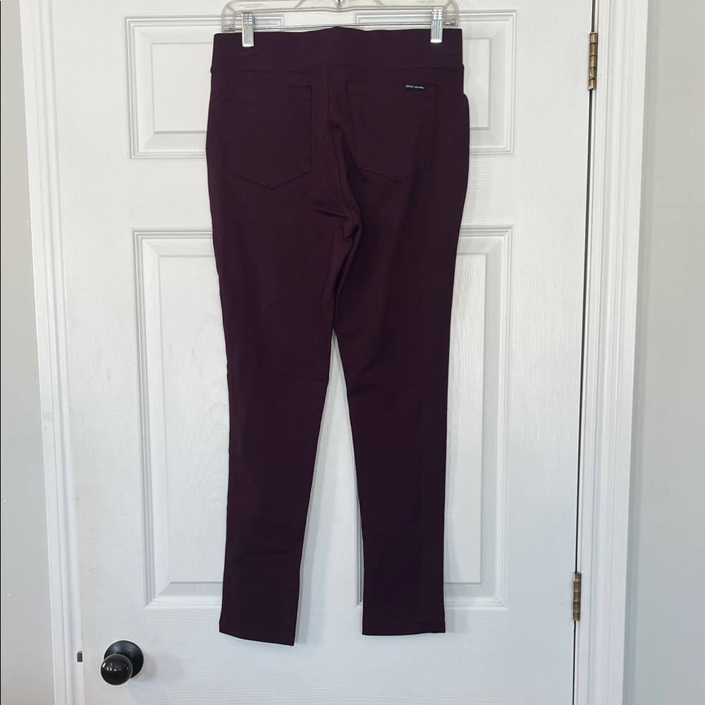 DKNY Women's Dark Purple Skinny Pants - Picture 3 of 3